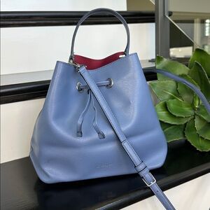 Kate Spade genuine leather bucket bag Crossbody shoulder handbag purse, like new